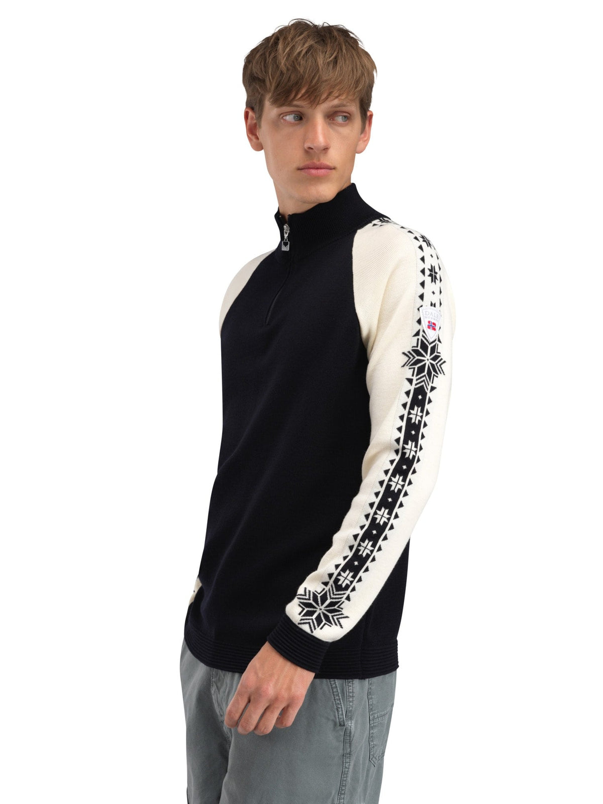 Geilo Masc Sweater Black Offwhite