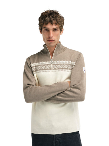 Dalestølen masc sweater Mountainstone Offwhite