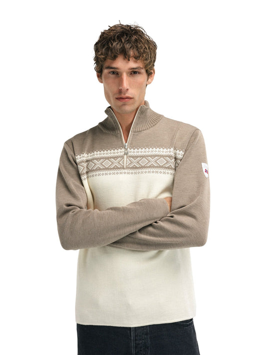 Dalestølen masc sweater Mountainstone Offwhite