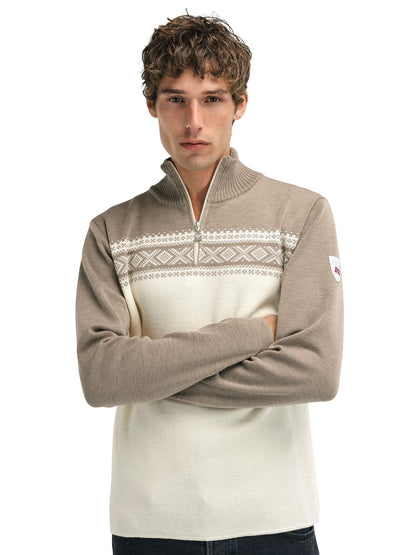 Dalestølen masc sweater Mountainstone Offwhite