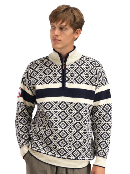Team Norway Cortina Masc Sweater Navy Offwhite