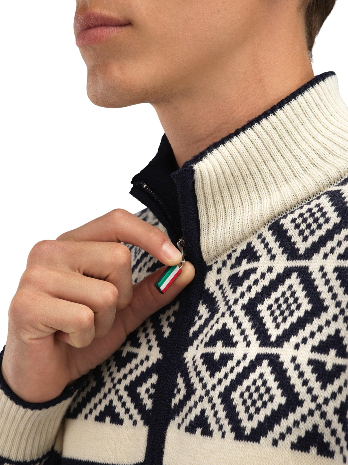 Team Norway Cortina Masc Sweater Navy Offwhite