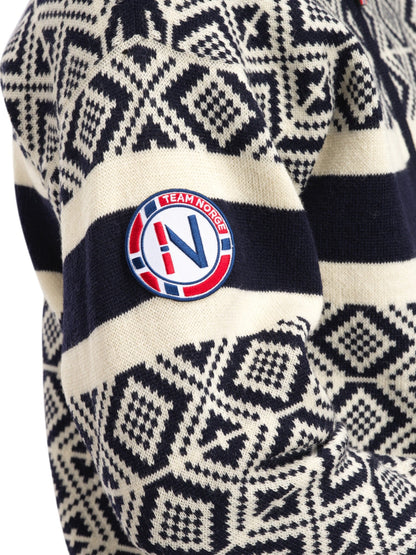 Team Norway Cortina Masc Sweater Navy Offwhite