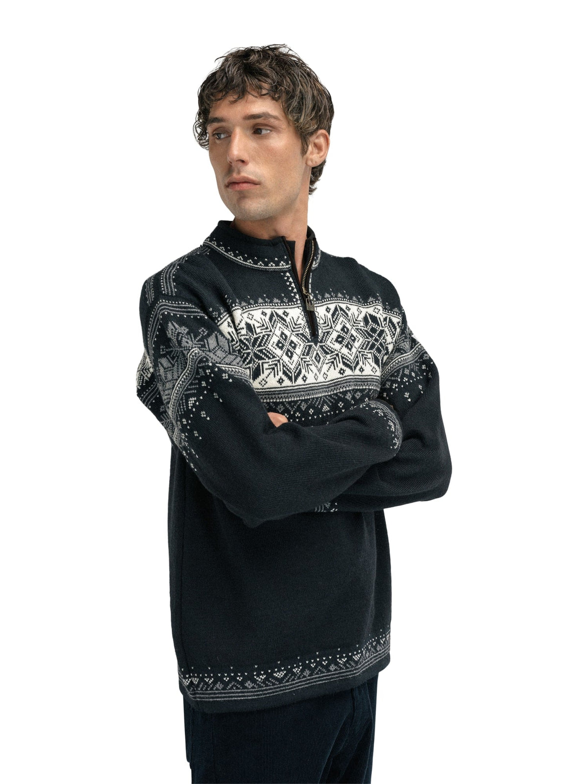 Blyfjell Sweater Black smoke Offwhite Lgtcharco