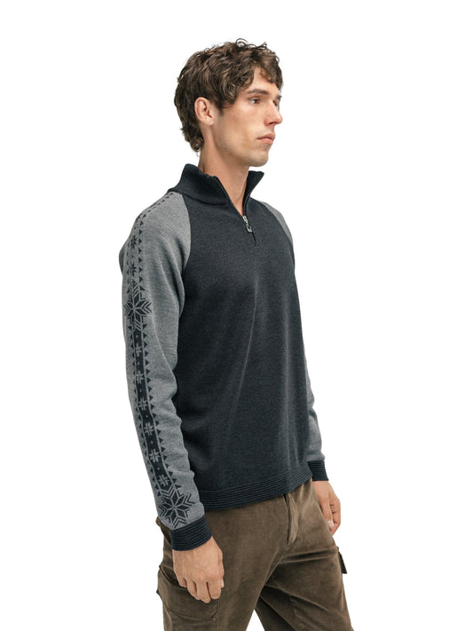 Geilo Men’s Sweater - Merino Wool DARK CHARCOAL SMOKE