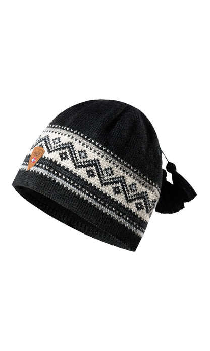 Vail Hat - Norwegian Wool Black White Grey Sand